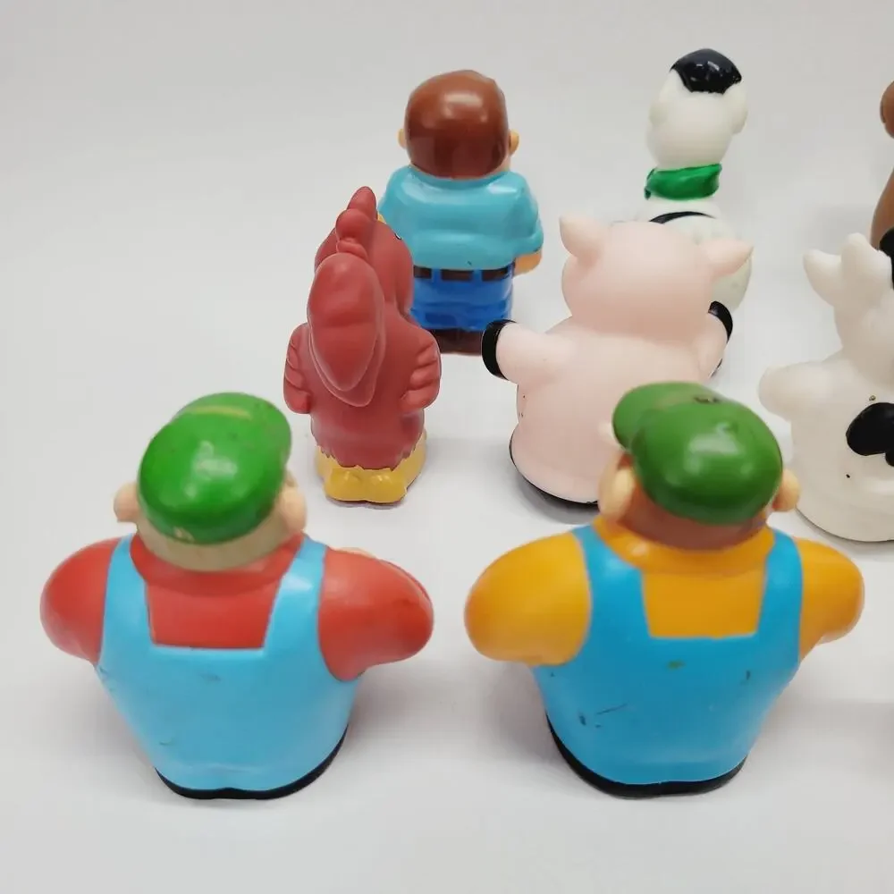 TOMY ERTL John Deere Farm Figures Lot of 14 Replacements Hayride Toys Animals